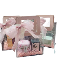 Sac à main transparent en PVC, vente chaude, sac cadeau portable en plastique personnalisé, sac de rangement et d'emballage en PVC imperméable, vente en gros