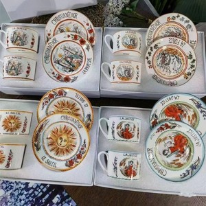 JADE European-Style Ceramic Bone China Coffee <b>Cup</b> <b>Saucer</b> Set Modern Luxury Eco-Friendly 220ml Afternoon Tea Wholesale Gift Suit - Product Image 2