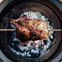 AUPLEX Vente en gros de rôtissoire Kamado 24 pouces en acier inoxydable Cuisine extérieure Barbecue/barbecue/barbecue intérieur