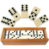 Blocs de dominos personnalisés de haute qualité, boîte de dominos antique intéressant, de haute qualité, bon marché