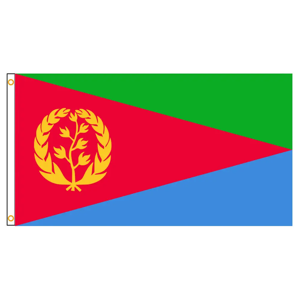 Eritrea Flag 3x5ft Polyester Indoor Outdoor Decoration Hanging Eritrean National Flag Banner