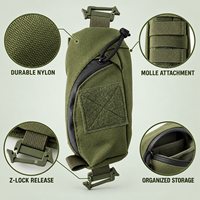 Sac à dos en nylon avec bandoulière et pochette de poitrine, sac Molle pour articles divers