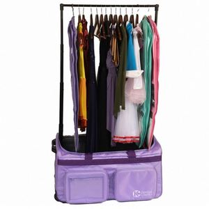 Échantillon gratuit : Sac de voyage à roulettes 28 pouces pour la danse avec porte-manteau et support à vêtements, valise de danse, sacs de rangement suspendus pour vêtements - Product Image 1