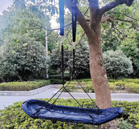 Siège de balançoire pour enfants en métal moderne avec cordes réglables, chaise suspendue d'extérieur pour jardin et cour