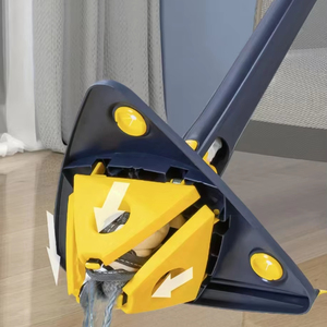 Nouveau Triangle <span class=keywords><strong>rotatif</strong></span> paresseux vadrouille automatique essorage de l'eau mains libres vadrouille sèche et humide vadrouille de nettoyage polyvalente - Product Image 1