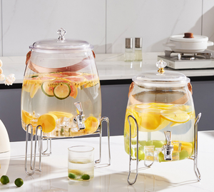 Nhà máy Nhựa đồ uống Dispenser container với Spigot Iced nước trái cây nước chanh uống máy rút rõ ràng Punch Pitcher Kombucha Jar - Product Image 5