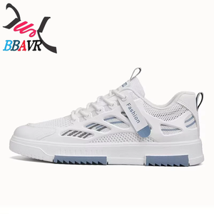 Zapatillas Blancas de Verano 2025 para Hombre, Diseño Transpirable de Malla, Cierre con Cordones, Versátiles, Deportivas, Casuales, para Estudiantes - Product Image 5