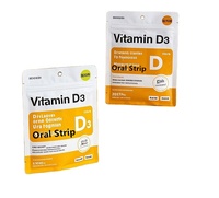 Private Label 40000iu Bandes orales de vitamine D3 Bandes de dissolution buccale vitaminée