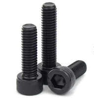 Vis à tête cylindrique à six pans creux en acier inoxydable noir DIN912 M1.6 M2 M2.5 M3 M4 M5 M6 M8 M10 M12