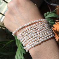 Perles d'eau douce authentiques de petite taille de 2 à 3mm, produit naturel semi-fini de minuscules perles de défauts de fil