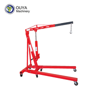 Grue d'atelier compacte pliable de 2 tonnes, palan hydraulique pour moteur, outil de levage pour le retrait de moteur de voiture, gain de place