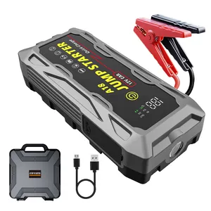 12V 74000mwh 37000mwh Démarreur de saut de voiture 6000A Démarreur de saut de courant de pointe Booster d'urgence automatique Boîte de saut portable