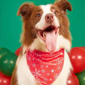 عيد الميلاد مثلث البوليستر وشاح القط والكلب مريلة دروول لطيف البوليستر قبعات للحيوانات الأليفة الملابس الملحقات - Product Image 2