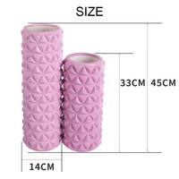 Rodillo de Espuma para Yoga Yx China Long, de Alta Densidad, Personalizado, Negro, Hueco, de EVA