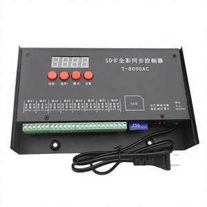 Contrôleur programmable T-8000AC Symphony, 8 voies, source de lumière ponctuelle LED, cascade synchrone multiple, contrôleur par carte SD - Product Image 2