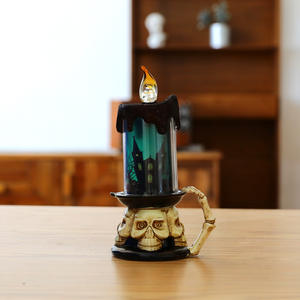Festival dekorative Licht Kürbis Schädel Kerzen Lampe LED Ghost Hand Kerze Lampe Ghost Halloween Dekoration Prop - Product Image 5