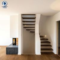 Escalier en colimaçon en acier robuste, escaliers en spirale sur mesure pour bâtiments résidentiels et commerciaux