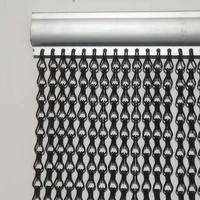 Rideau en maille métallique à maillons en aluminium décoratif pour façade de bâtiment