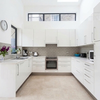 Accessoires de cuisine modernes de haute qualité, ensemble complet de meubles, unité complète, bois noir, modulaire, prêt à assembler