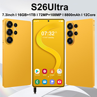 Teléfono Inteligente S26 Ultra 16GB+1TB 5G, Versión Global, Android 15, Deca-Core, Desbloqueado, Teléfonos Móviles CDMA Desbloqueados