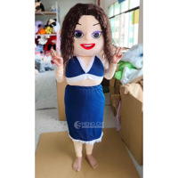 Costume de mascotte personnalisé en mousse EVA légère et respirante, taille grande, pour femme adulte, personnage de dessin animé