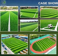 Qingdao Stadt Kunstrasen Dachbegrünung Kunststoff-Simulationsgras Dekoration Outdoor Fußball Freizeitrasen Kindergarten PP+PE
