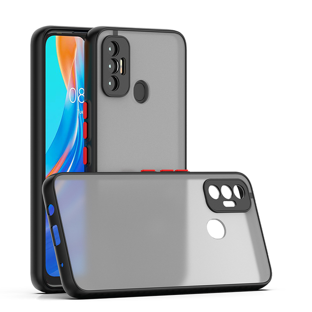 Smoke case for Tecno Spark 7 Shockproof Skin Good Touch Mobile Phone Cover Cases