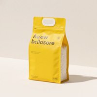 Vente en gros de sac de céréales de 5 kg 10 kg 25kg étanche à l'humidité imprimé personnalisé sac d'emballage de riz debout avec fermeture éclair et poignée