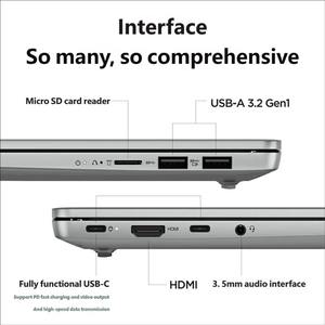 Ordinateur <span class=keywords><strong>portable</strong></span> Lenovo Xiaoxin 14, processeur I5-12450H, 16 Go de RAM, 512 Go de SSD, carte graphique intégrée, Windows 11, <span class=keywords><strong>portable</strong></span> pour les affaires, le bureau, les études et l'usage quotidien - Product Image 4