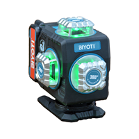 BIYOTI haute précision 16 lignes 4d 360 degrés niveau Laser ligne croisée faisceau vert niveau Laser équipement de nivellement automatique