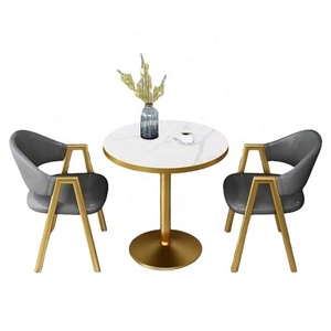 Set Tavolo da Pranzo di Lusso a 2 Posti Moderno in Legno MDF per Casa o Hotel Mobili da Pranzo di Grande Successo - Product Image 3