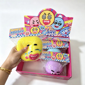 Juguete Antiestrés de Compresión con Cambio de Expresión Facial, Juguete Divertido para Aliviar el Estrés para Niños y Adultos - Product Image 1