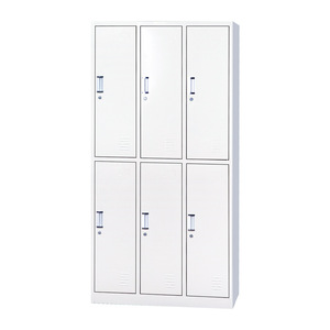 Armario de Acero con Múltiples Puertas y Compartimento para Zapatos para Gimnasio, Dormitorio u Oficina - Diseño Moderno, Almacenamiento Multiusos - Product Image 5