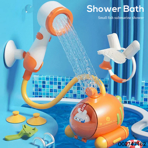 Ensemble de jouets de bain pour bébé portable mignon carotte lapin gicle de l'<span class=keywords><strong>eau</strong></span> avec pommeau de douche - Product Image 2