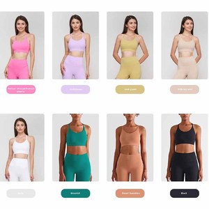 Soutien-gorge personnalisé solide soutien-gorge d'entraînement de gymnastique active de yoga vêtements de sport push-up soutien-gorge de sport pour femmes fournisseur Ropa Deportiva Mujer - Product Image 2