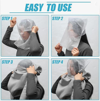 Masque facial jetable non tissé personnalisé pour voyage, en PP SMS, 1688