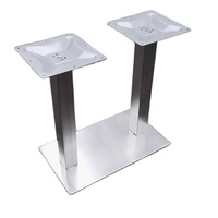 Base de table personnalisable en acier inoxydable brossé S.S201 700x400xH720mm, support métallique pour restaurant, café, plusieurs tailles disponibles