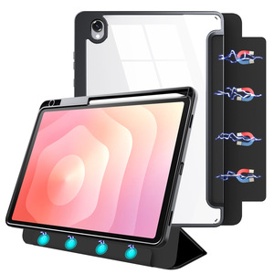 Custodia Protettiva per <span class=keywords><strong>Samsung</strong></span> <span class=keywords><strong>Tab</strong></span> A11 Plus 11 pollici S11 con Porta Penna Magnetico Rimovibile in Acrilico - Product Image 1