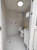 Toilettes préfabriquées contemporaines en acier pour extérieur, structure portable, utilisation en appartement, détachables
