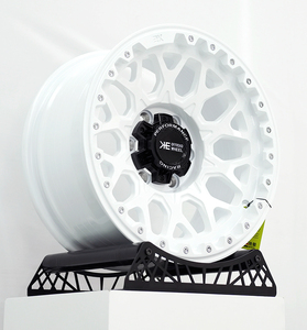 Luxe All-terrain ATV&UTV Hub Aluminium Alloy Beadlock Velg 6x139.7 <span class=keywords><strong>17</strong></span> Inch Diep Concave Offroad Wiel Velg Wit - Product Image 3
