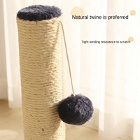 Griffoir pour chat en corde de chanvre transfrontalier, résistant à l'usure, avec boule de jeu anti-chute, style épuré, fournitures pour animaux de compagnie de Chine