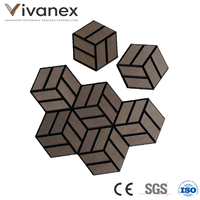 Panneaux acoustiques en bois Vivanex avec support en polyester, absorption acoustique, design suspendu, adaptés aux salles de musique et aux salles de piano