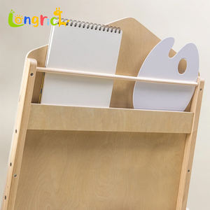 Tour d'apprentissage réglable chevalet Montessori cadre en bois chevalet de bureau avec <span class=keywords><strong>tableau</strong></span> blanc <span class=keywords><strong>tableau</strong></span> <span class=keywords><strong>noir</strong></span> pour les enfants - Product Image 6