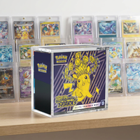 Boîte de présentation en acrylique ETB avec résistance UV à 99 %, fermeture magnétique robuste de 5/8 mm pour la protection de la collection de cartes Pokémon Elite Trainer Box