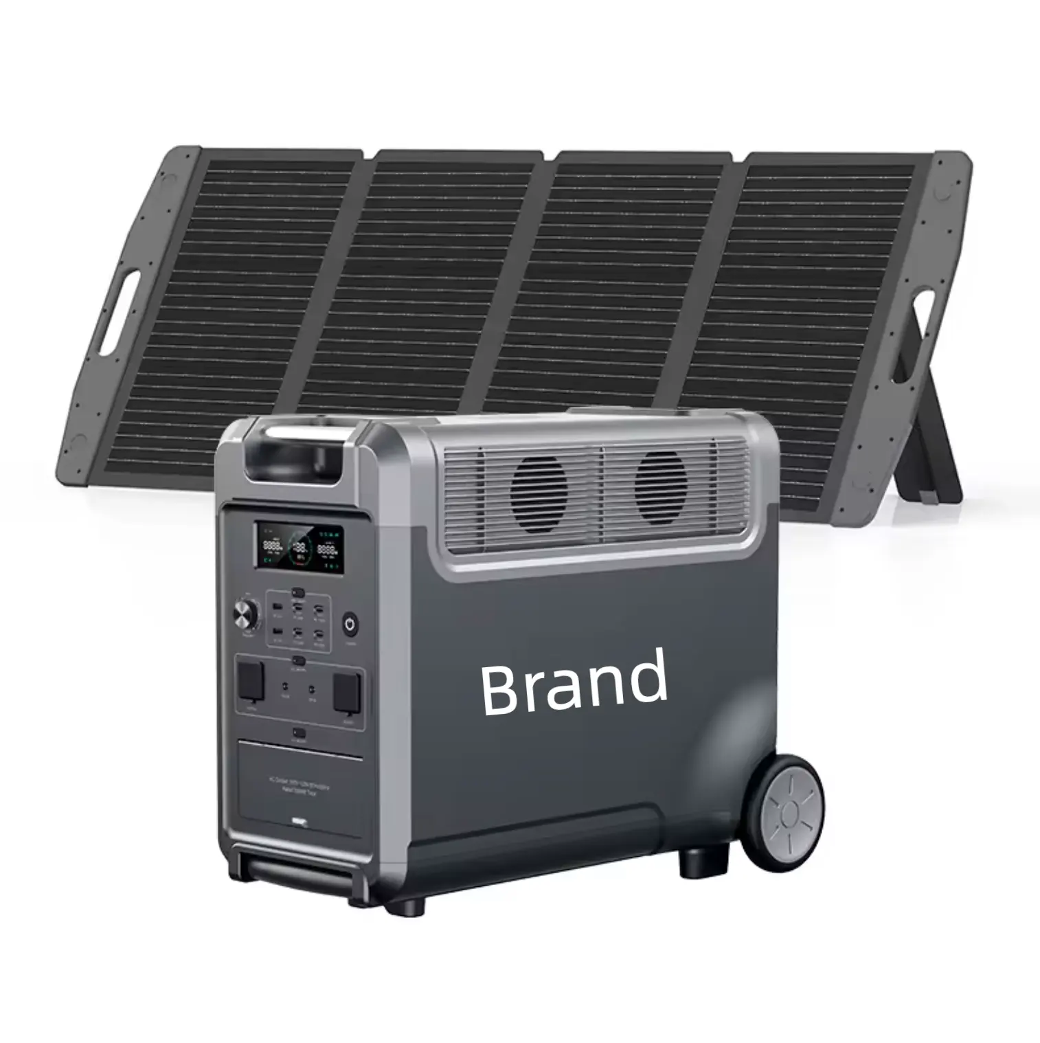 Estación de energía portátil Panel solar Fuente de alimentación del coche MPPT Linterna de onda sinusoidal pura Batería externa Encendedor de cigarros remoto