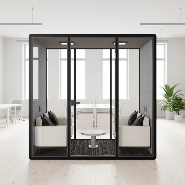 Custom Sized Modern Acoustic Pods for Home Office & Hotel Durable Noise-Proofing Room Sound Insulation Feature for Living Room