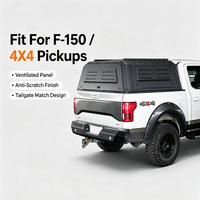 MASSAIT Hardtop en aluminium pour benne de pick-up 4x4, compatible Toyota Hilux Revo Gun125 (2005-2014)