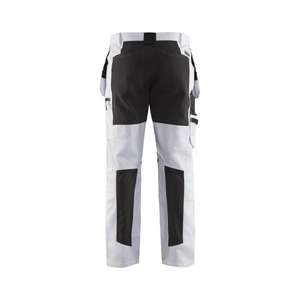 BLAKLADER - 191010001099C150 Pantalones de pintor con elástico Blanco/Negro-EAN 7330509622391 PANTALONES DE TRABAJO DE CARGO - Product Image 2