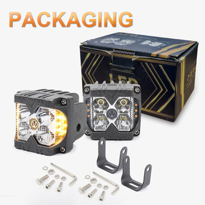 Luz de Trabajo OVOVS para Conducción Todoterreno con Luces Estroboscópicas Ámbar para Camiones, Camionetas, Carritos de Golf, SUV, ATV, UTV, 4x4, Furgonetas y Autocaravanas - Product Image 6