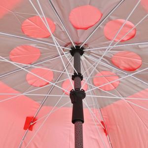 Sombrilla de Doble Capa de 150 cm con Revestimiento Plateado, Ventilación y Protección UV, Resistente al Viento, para Playa, Patio, Jardín - Product Image 3